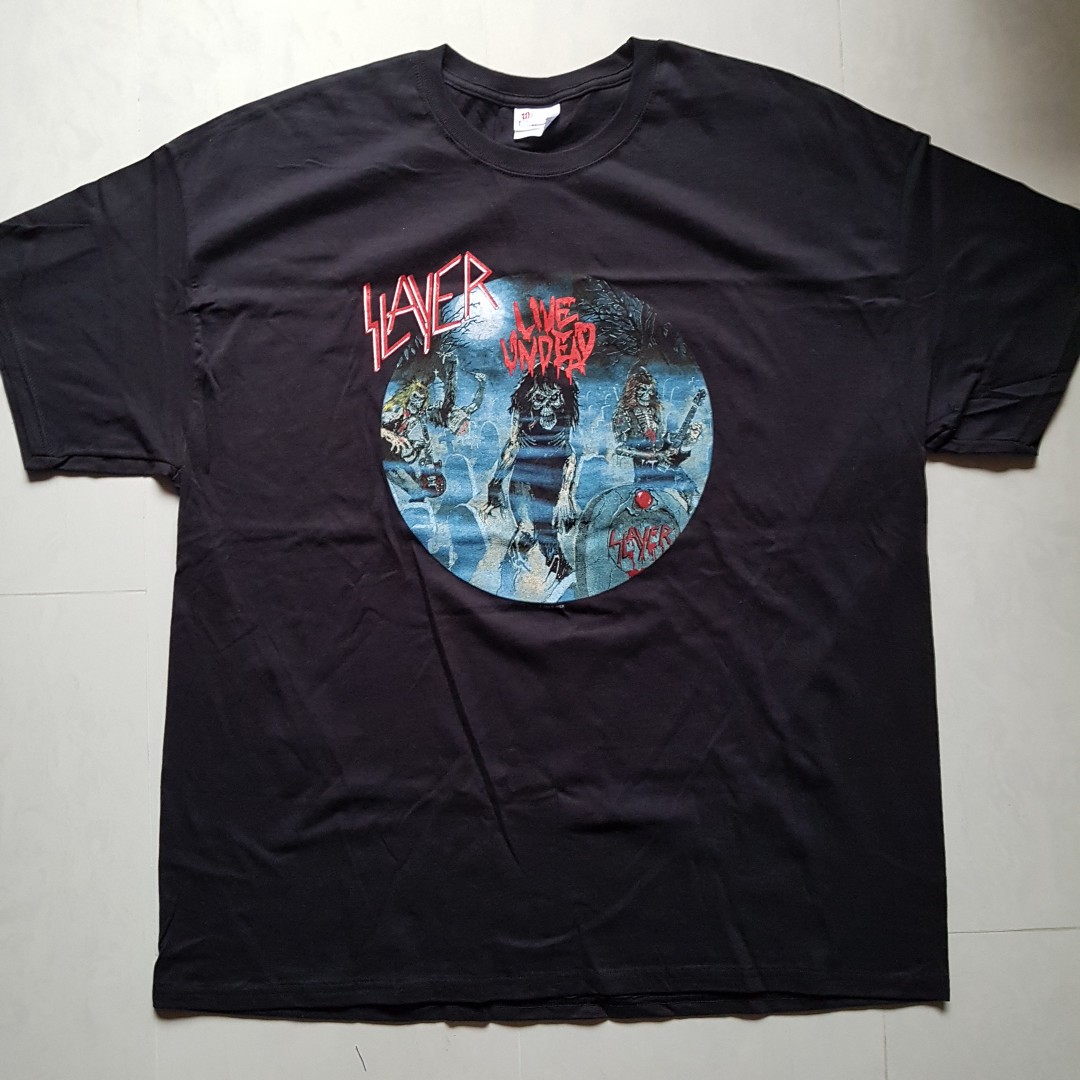 Rare Slayer vintage 2004 Live Undead trash metal band music t 