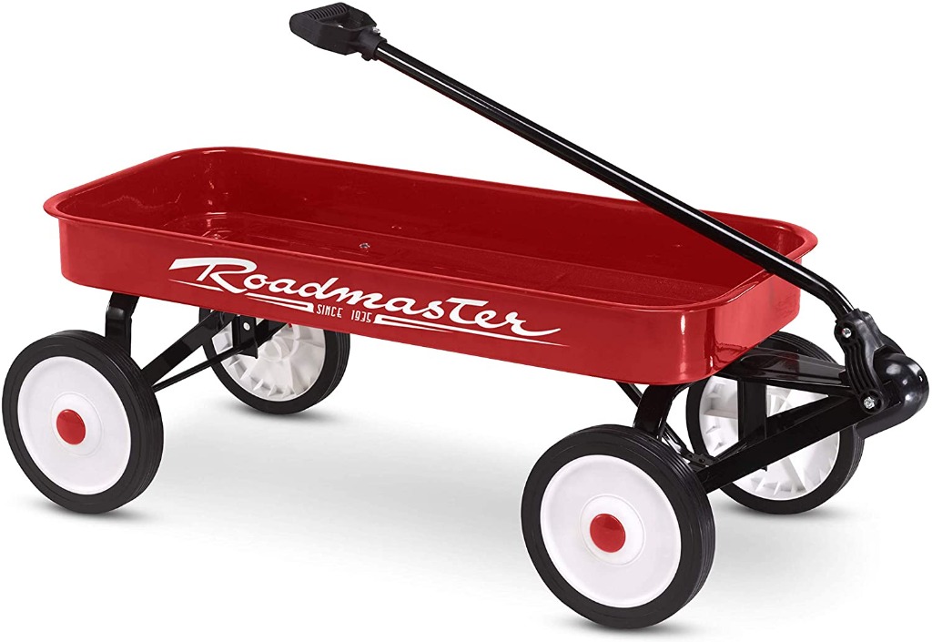 Roadmaster Kids and Toddler Classic 34-Inch Steel Pull Wagon, 8-inch ...