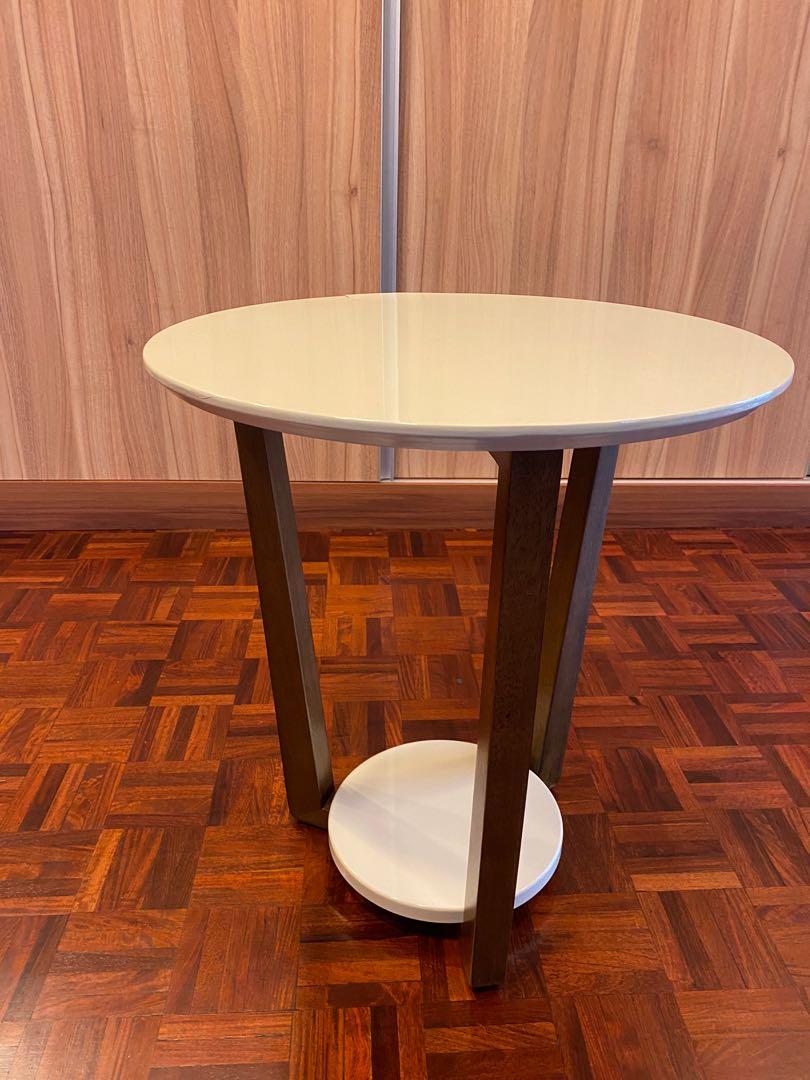 Round coffee and side table, Furniture & Home Living, Furniture, Tables