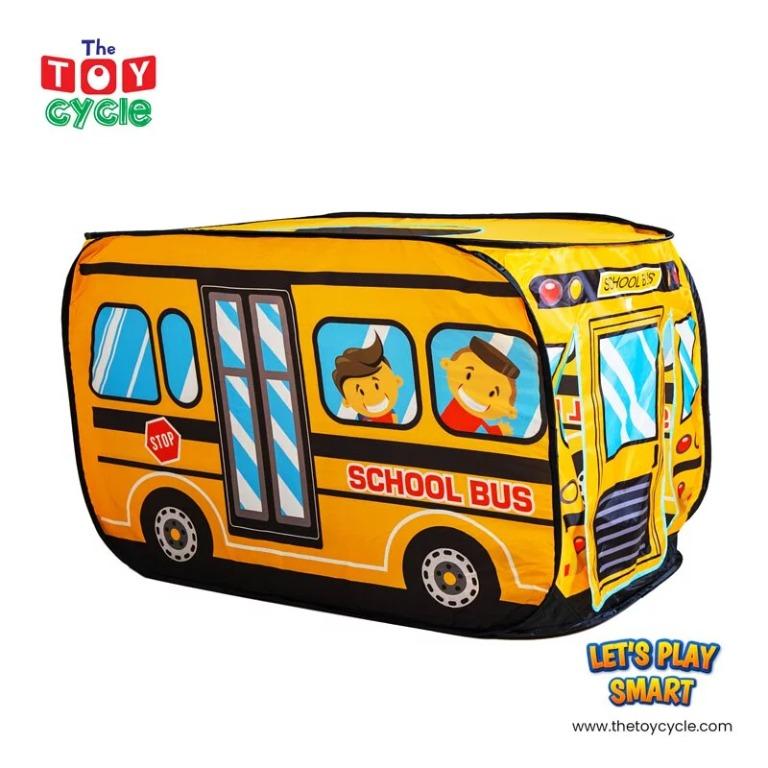 School Bus Foldable Children s Play Tent Boys Girls Outdoor Indoor