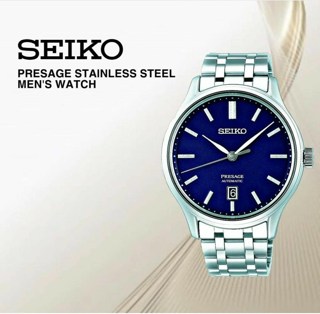 SEIKO PRESAGE STAINLESS STEEL (FREE DOORSTEP DELIVERY), Luxury, Watches on  Carousell