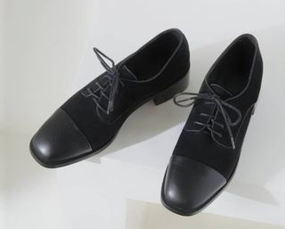 全新英倫風復古拼皮牛津鞋 UK STYLE Oxford leather shoes (suede) size 37 /37.5629767167512331122