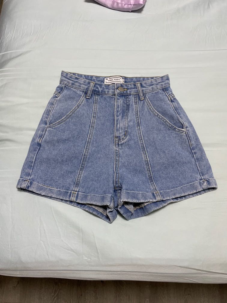 The Tinsel Rack Kody Denim Shorts (S), Women's Fashion, Bottoms, Shorts