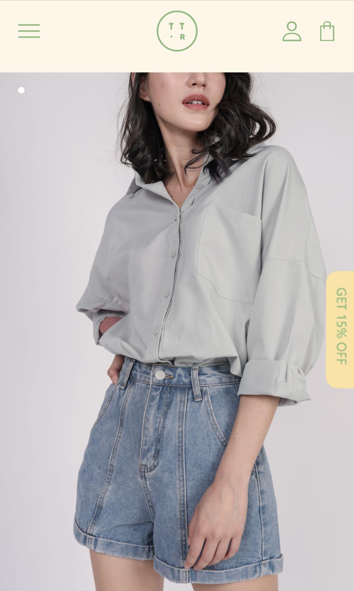 The Tinsel Rack Kody Denim Shorts (S), Women's Fashion, Bottoms, Shorts