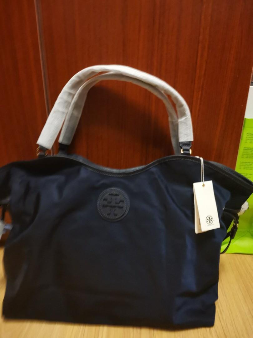 Tory burch nylon slouchy tote on sale