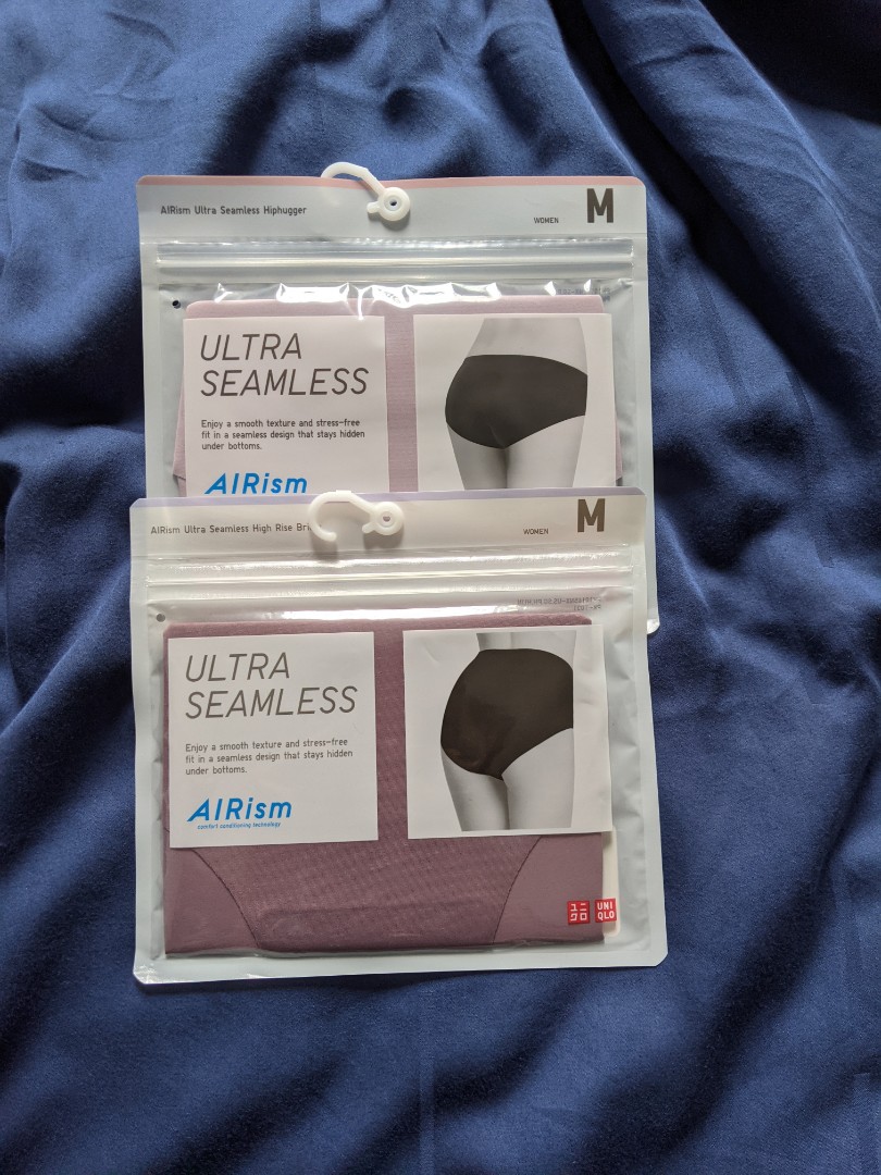 Uniqlo AIRism WOMEN Ultra Seamless Hiphugger Biege M size (2 Packs