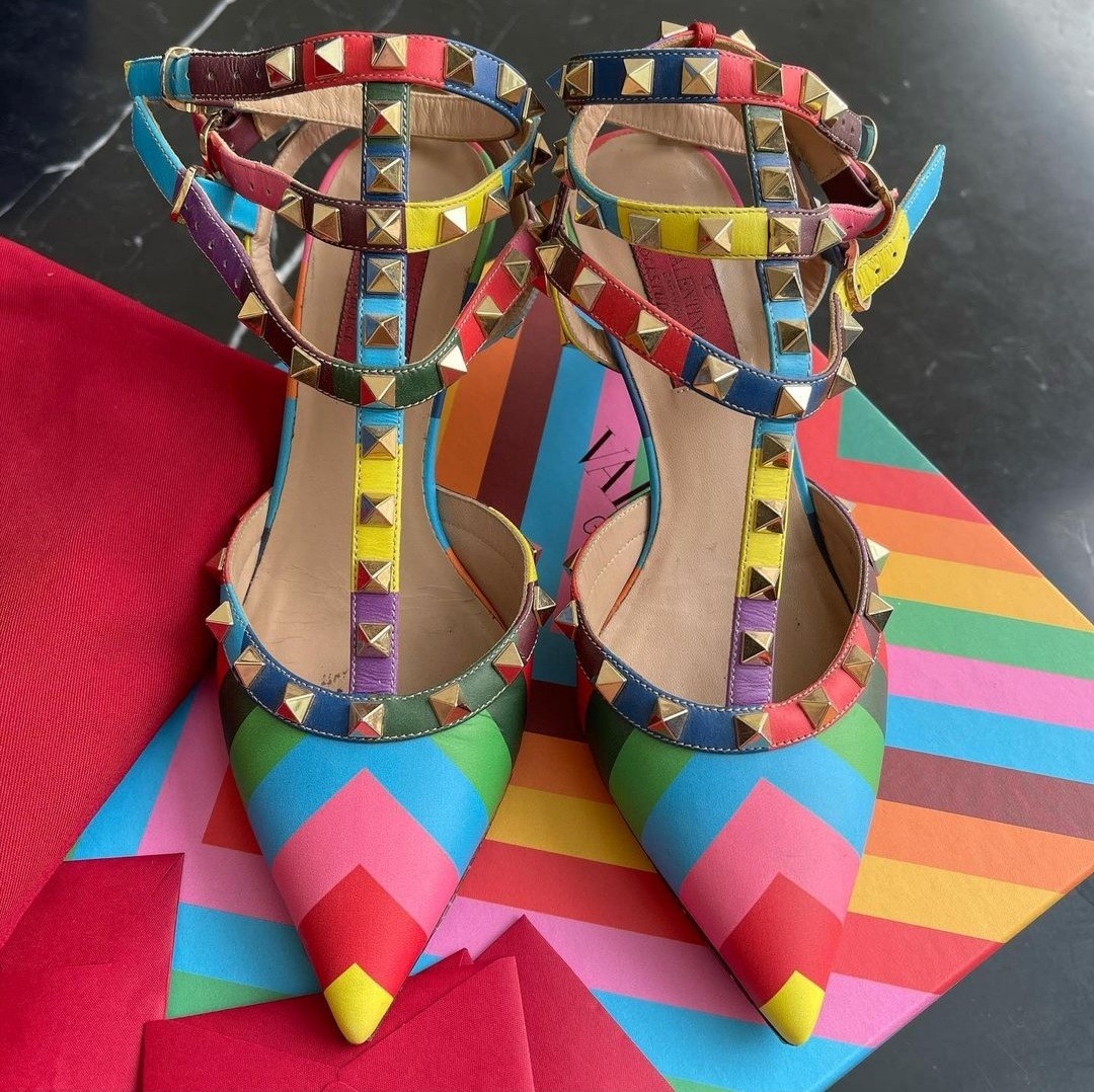 Valentino rainbow rockstud Clearance