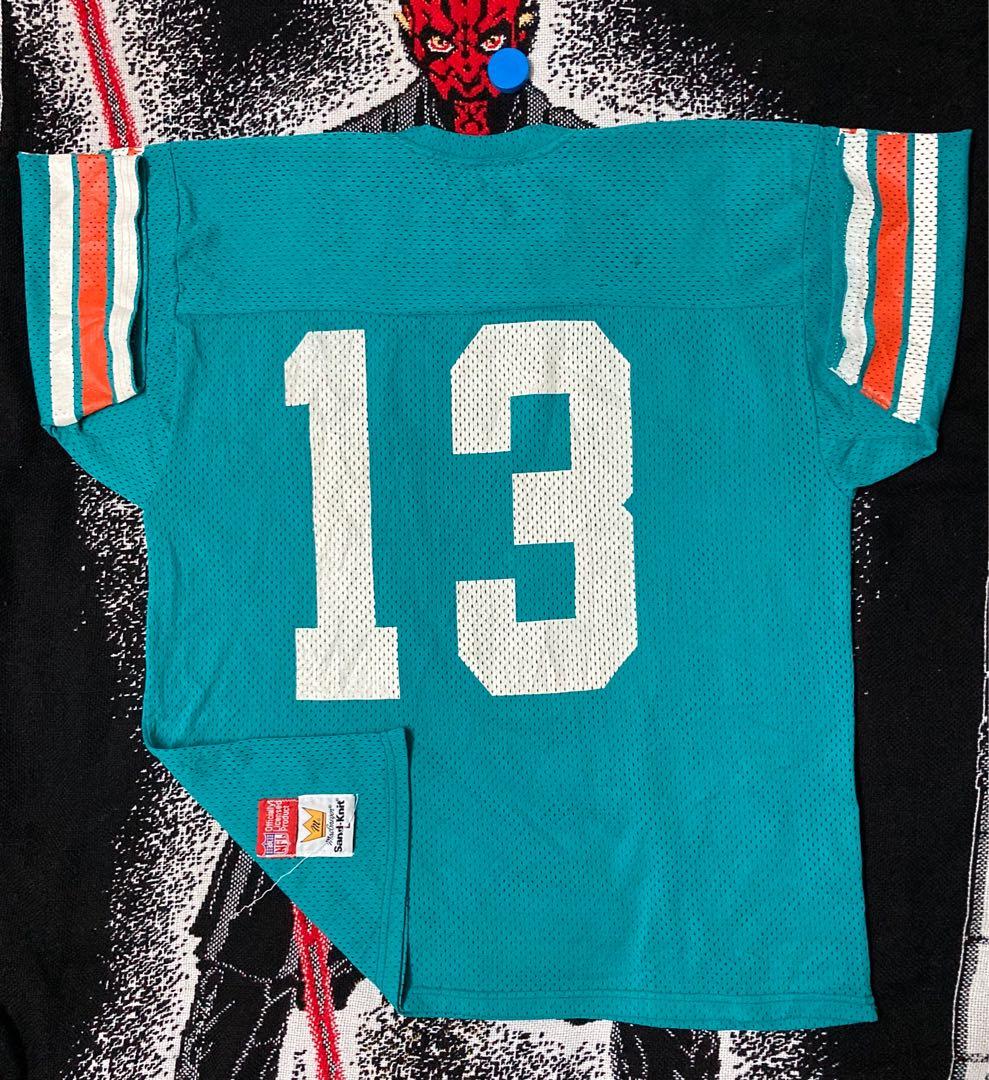 Vintage MacGregor Miami Dolphins Marino NFL football jersey sand-knit  medium 13