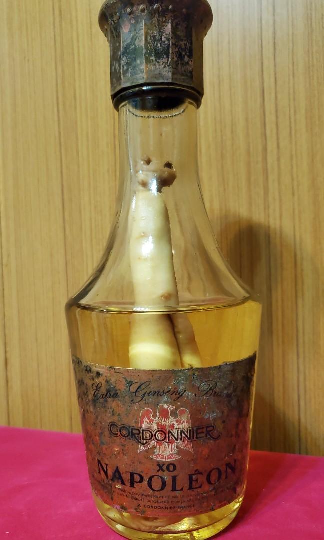 Vintage rare 1980s XO Napoleon Cordonnier Ginseng Brandy France