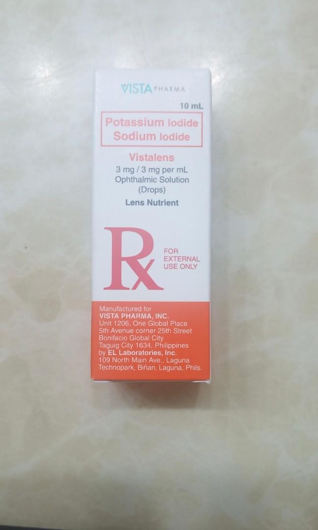 Vistalens Eye Drop, Health & Nutrition, Assistive & Rehabilatory Aids