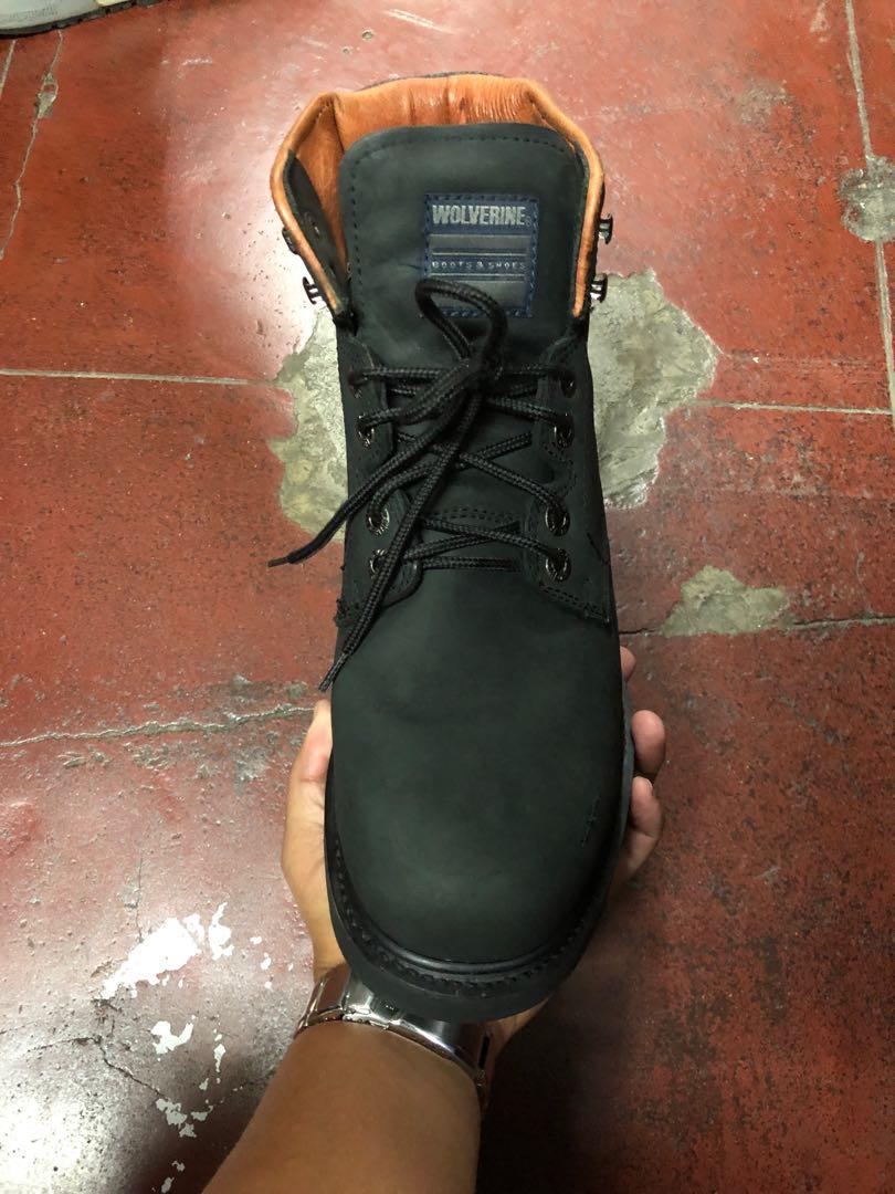 Wolverine Black Round Toe Work Men’s Boots(11 US) (Category: Boots) located in Baguio. Submitted by master_of_brands (Listing ID 1114720016, Image 2). Description: Authentic Wolverine Black Round Toe Work Men’s Boots Size 11 US Used Heel drag No sole separation Thick outsole In very good condition.