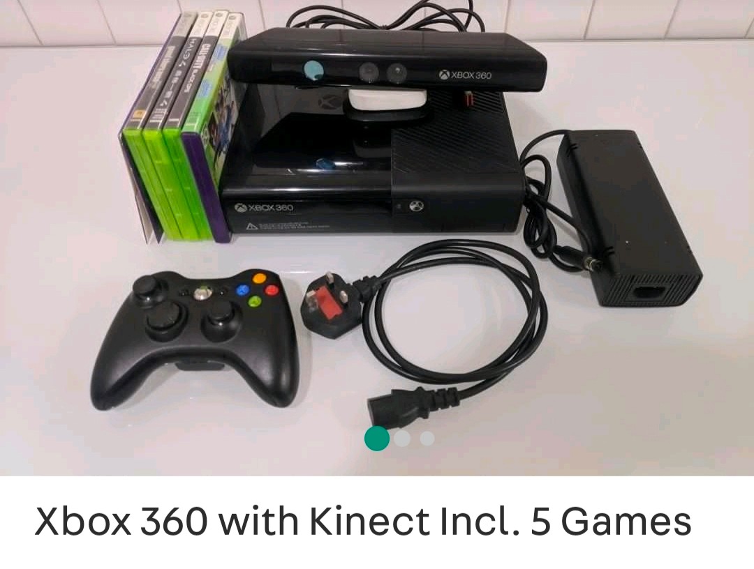 Xbox 360 - Kinect - volante - 10 jogos - Videogames - Orfãs, Ponta Grossa  1237438206