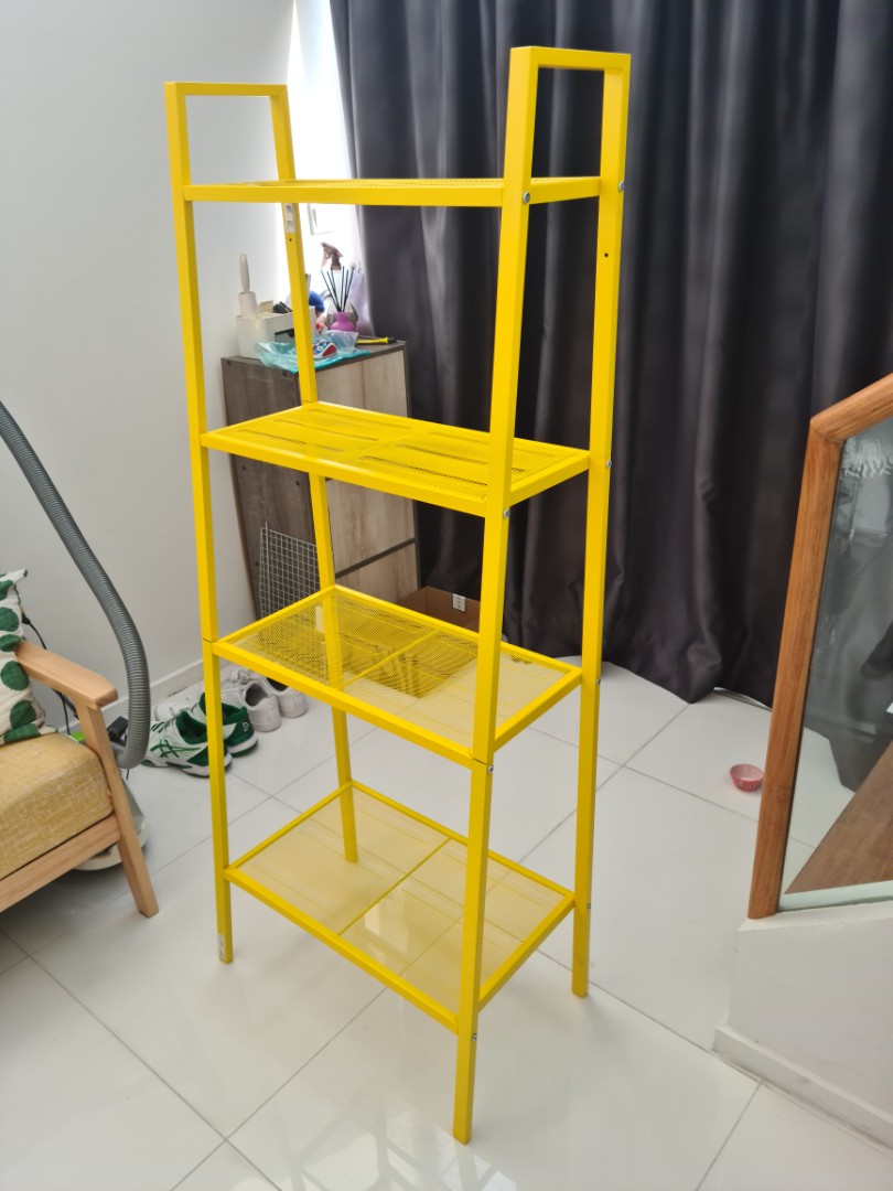 Yellow IKEA Shelves, Furniture & Home Living, Furniture, Shelves