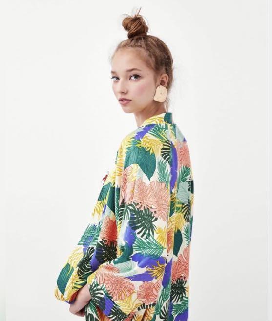 trf outerwear kimono