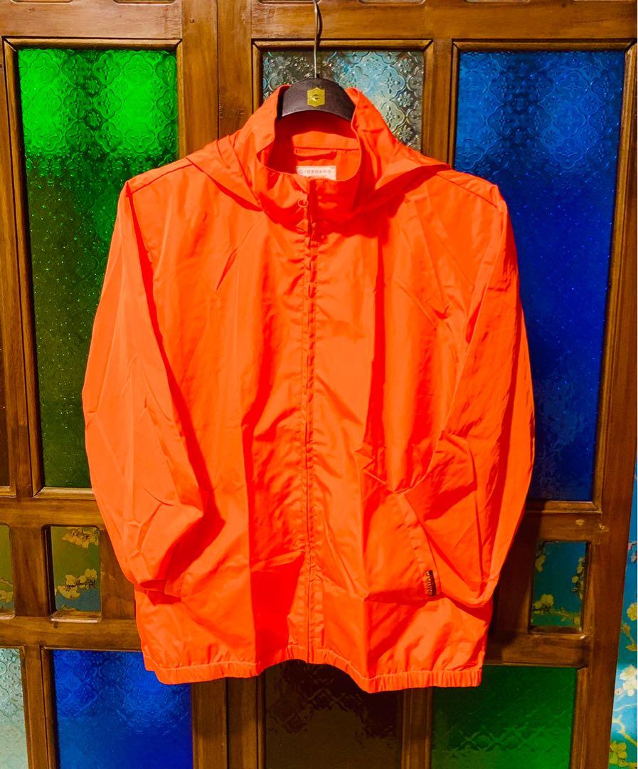 Orange Hoodie Parka Waterproof Jacket 