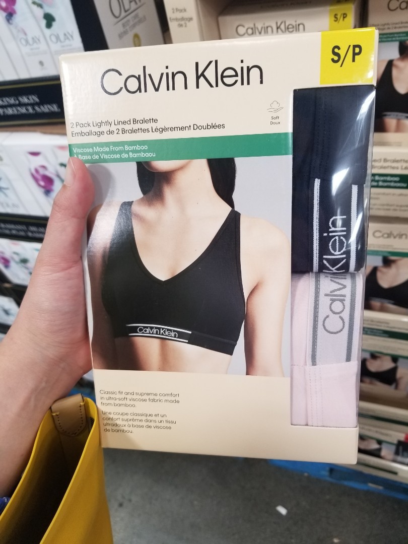 代購Calvin Klein 2Pack Bralatte Lv Ck Sport Bra Costco 運動上衣, 女裝, 運動服裝-  Carousell