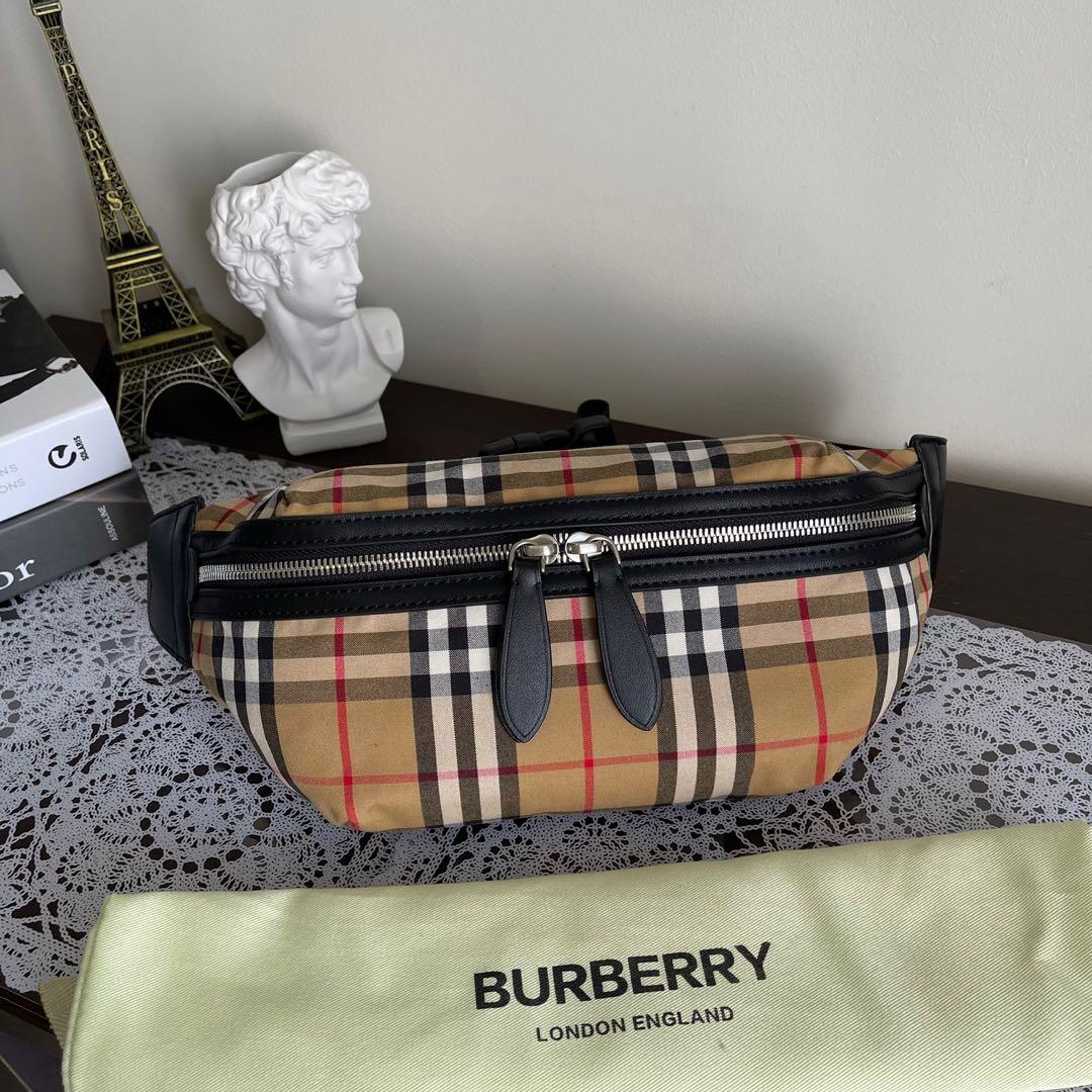 ? PREORDER: Burberry Sonny Vintage Check Canvas Belt Bag, Women's Fashion,  Bags & Wallets, Cross-body Bags on Carousell