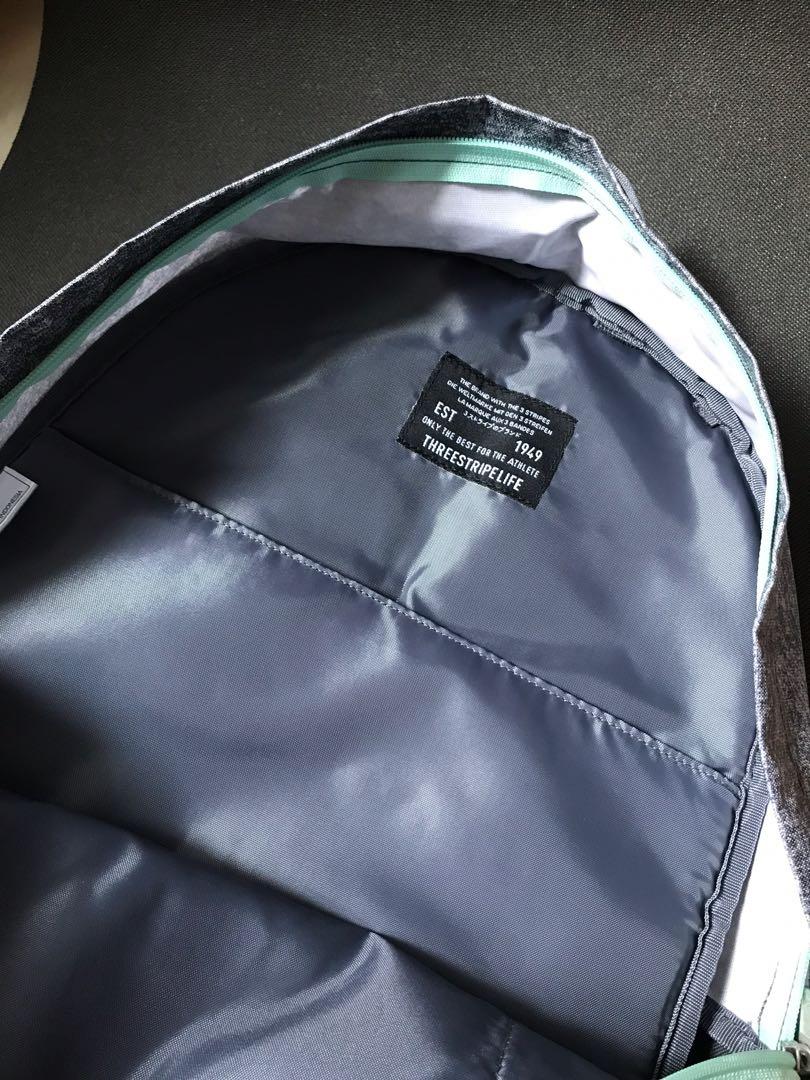Adidas Excel V Backpack Unisex Grey Teal Men s Fashion Bags Backpacks on Carousell
