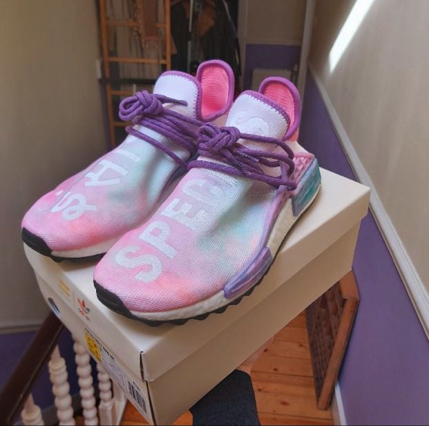 Adidas PW Hu Holi NMD MC Pink Glow Shoe Men s Fashion Footwear