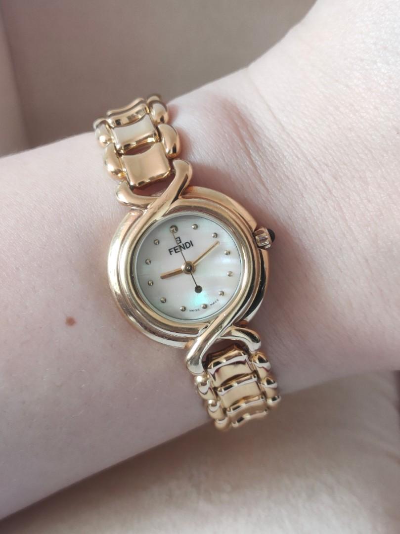 Fendi mother of pearl watch on sale
