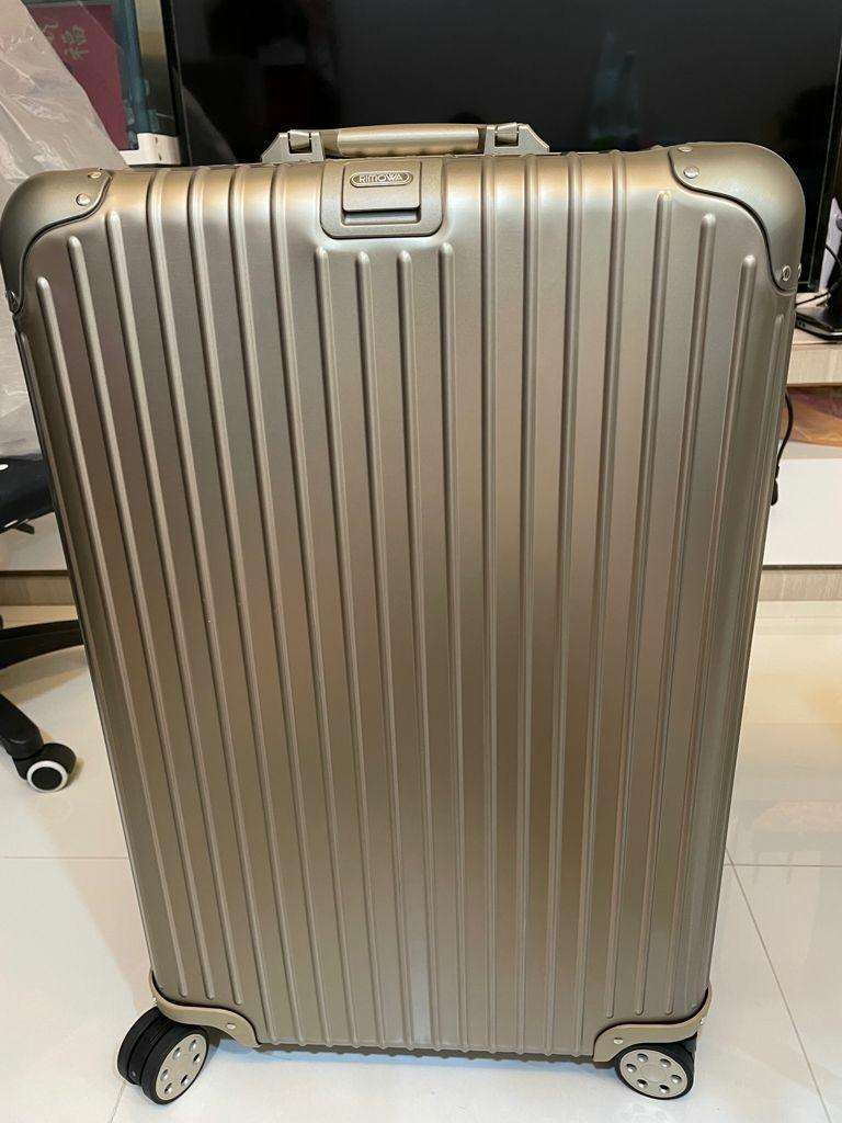 Rare colour of Authentic Rimowa Luggage New Topas Titanium 29