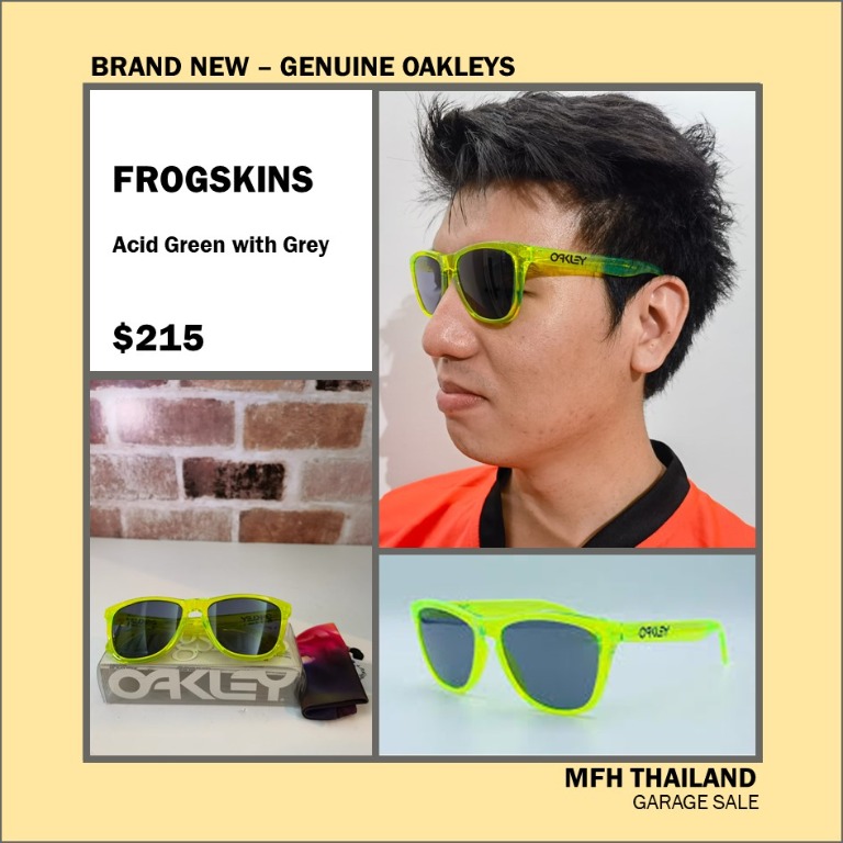 Oakley frogskins acid green hotsell