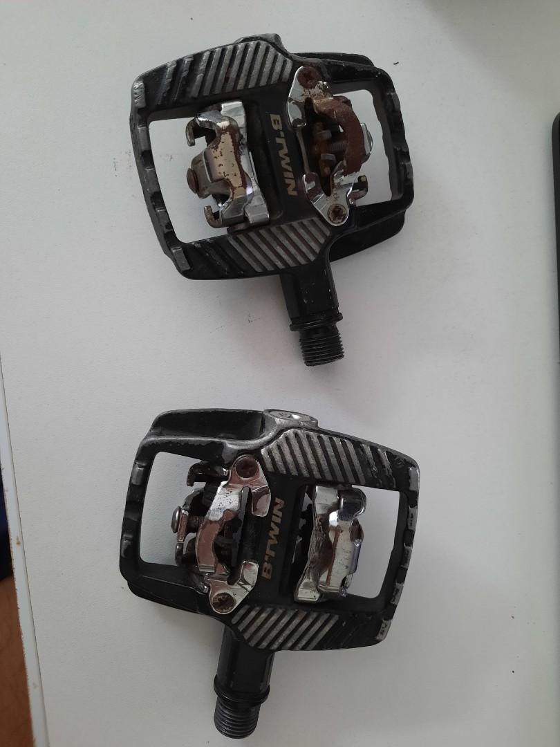 Btwin mountain bike clipless pedals 540