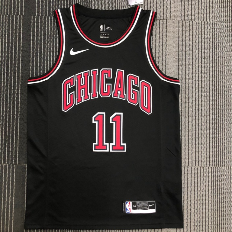 Men's Jordan Brand Black Chicago Bulls DeMar DeRozan #11 Swingman