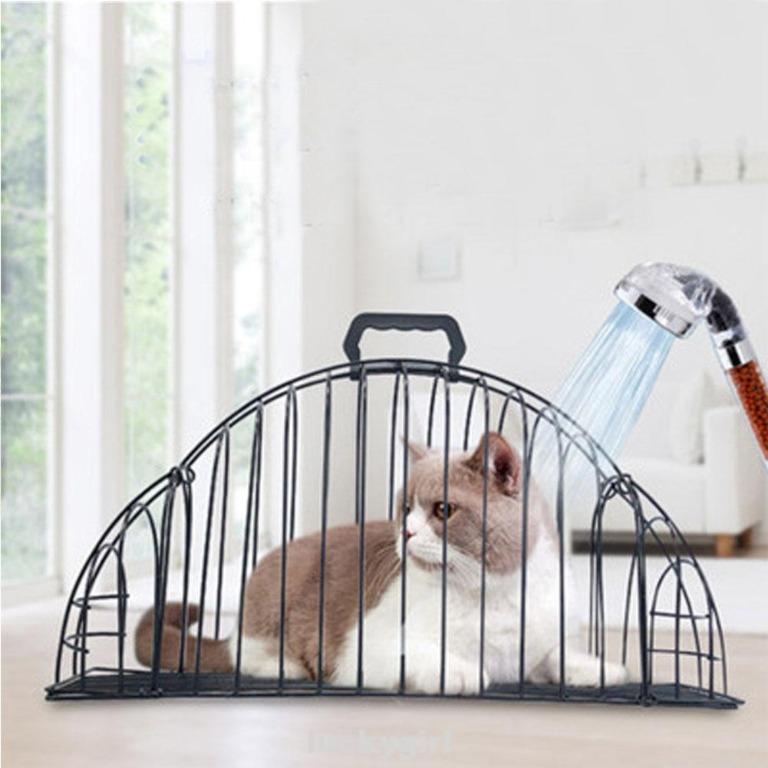 Cat shower cage cheap