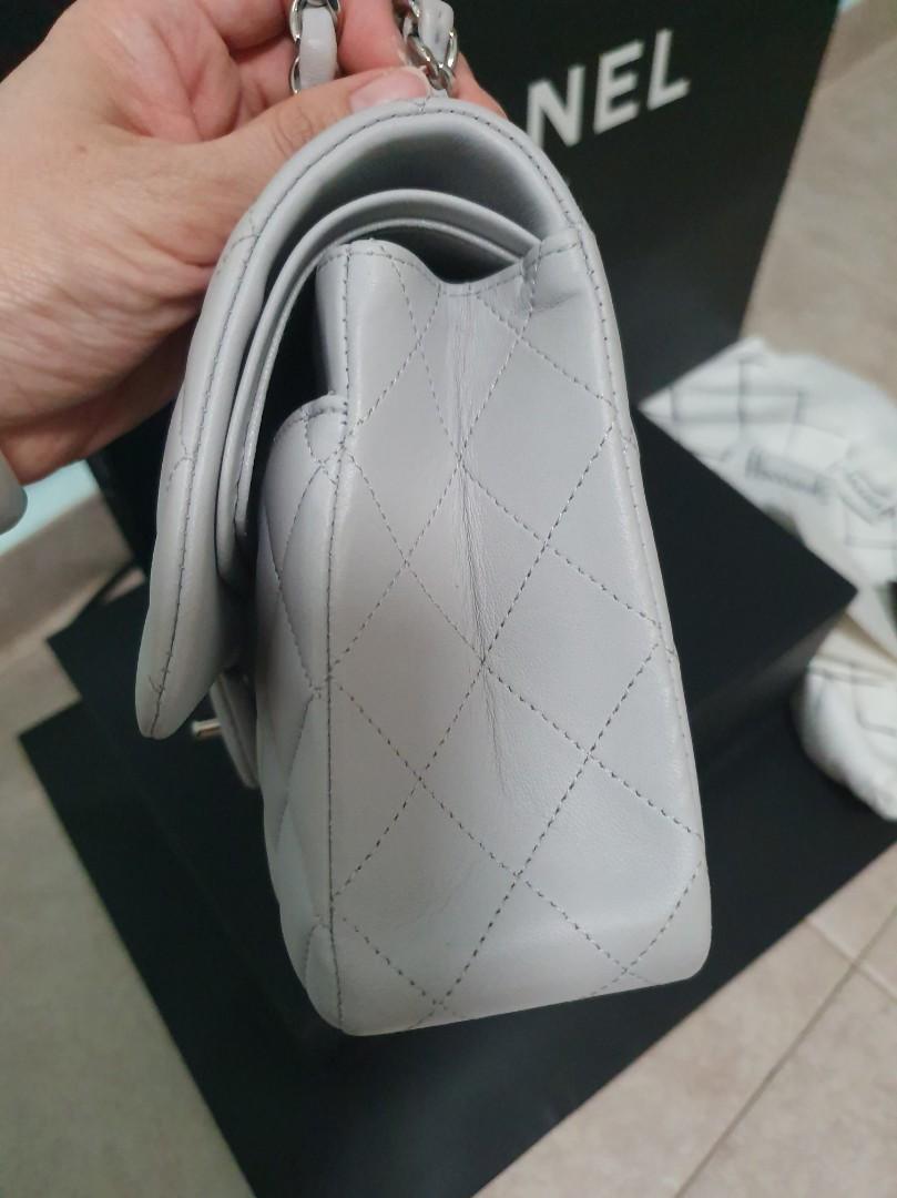 Chanel 20C grey Deauville tote, Luxury, Bags & Wallets on Carousell