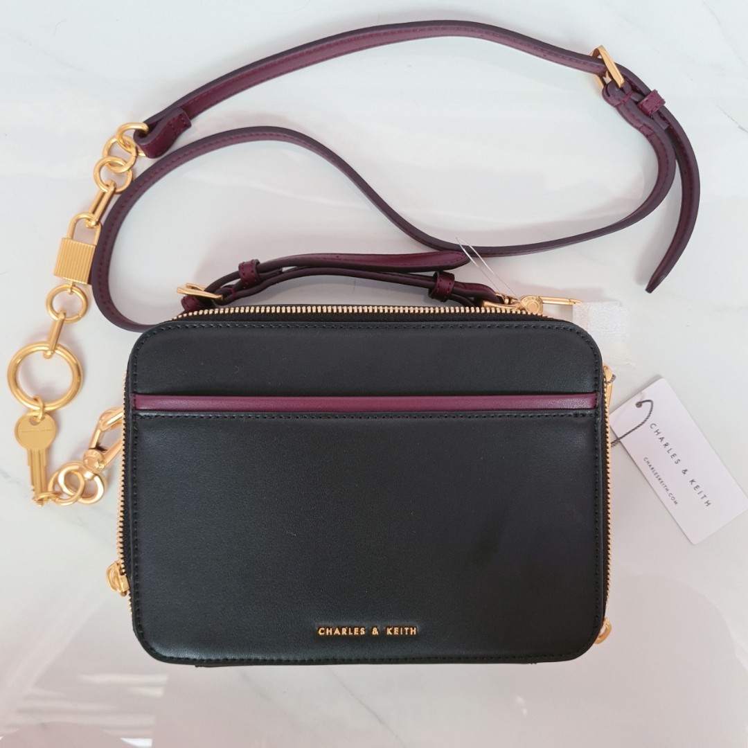 Charles and keith two way zip cheap