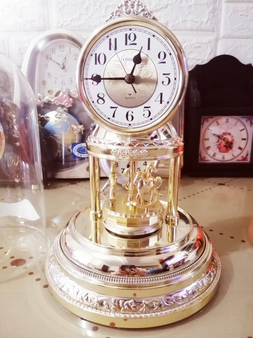 Citizen Vintage Glass Dome table clock, Furniture & Home Living, Home