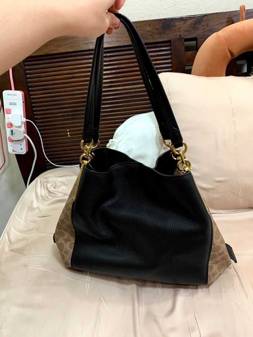 Coach Purse Coach Leather Dalton 31 In Signature Blocking Coach