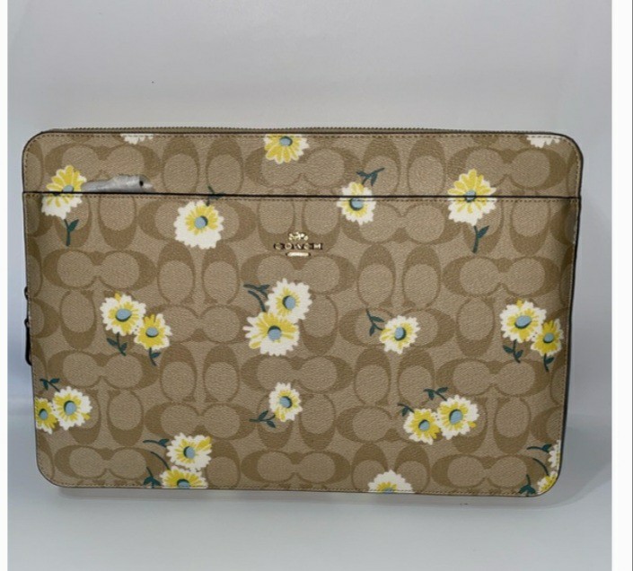 Coach Laptop Sleeve Daisy, Luxury, Bags & Wallets on Carousell