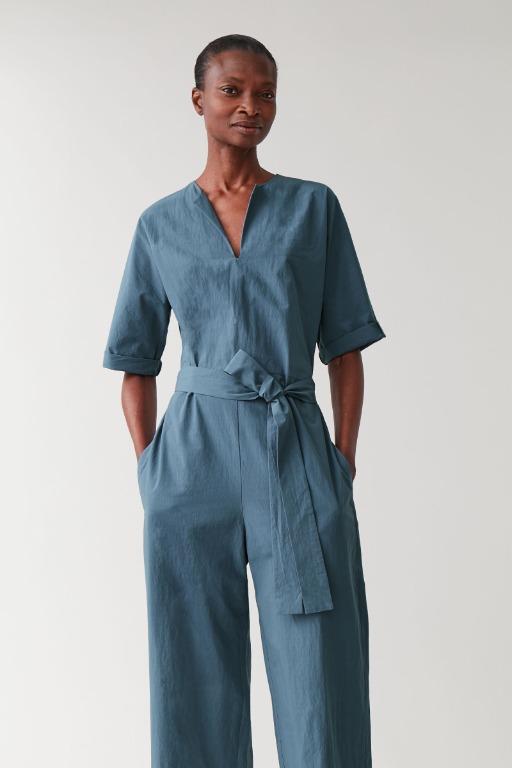 Cos top belted jumpsuit