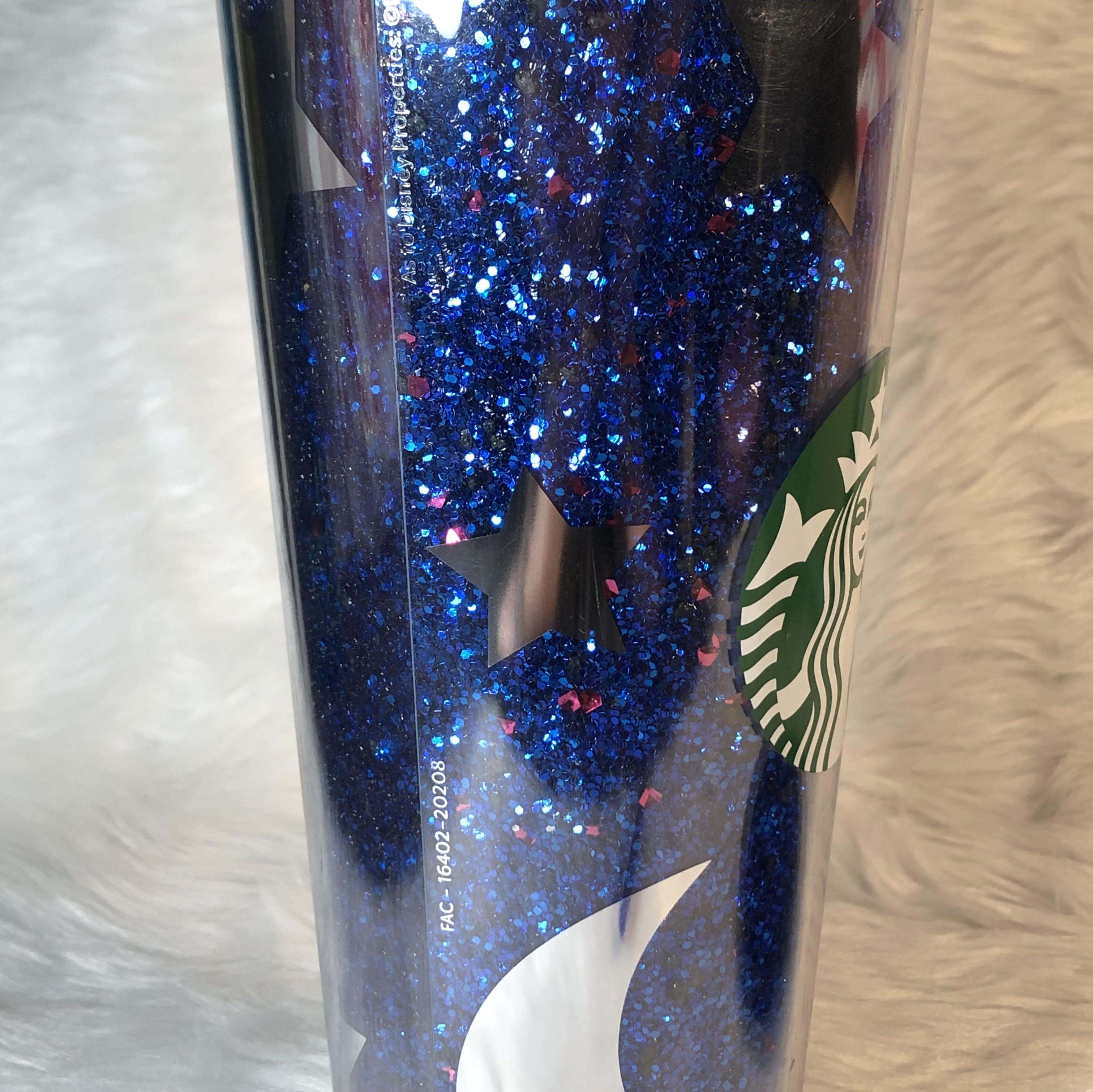 Starbucks 24 oz Disney Parks Exclusive Tumbler Blue Glitter - US