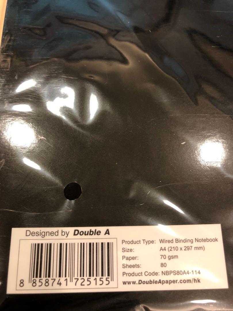 全新Double A Professional Notesbook, 興趣及遊戲, 手作＆自家設計, 文具 - Carousell