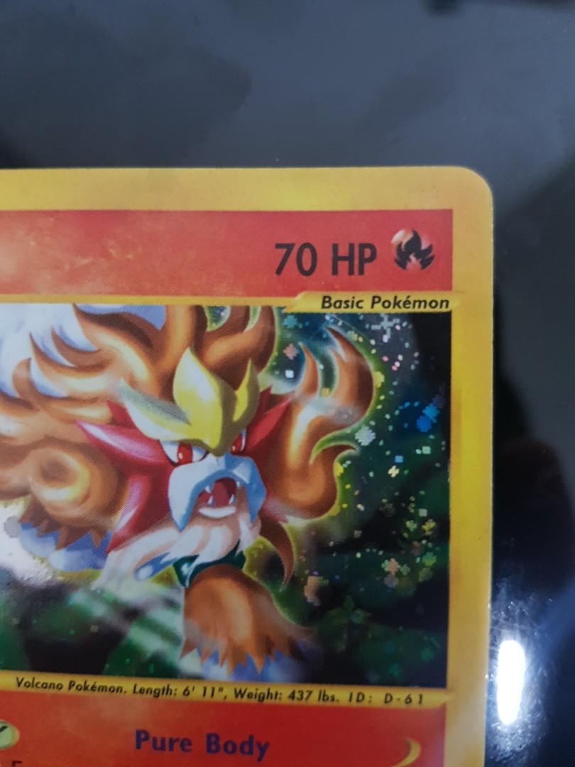 Entei H8/H32 Aquapolis E-series Holo store Rare Pokemon Card