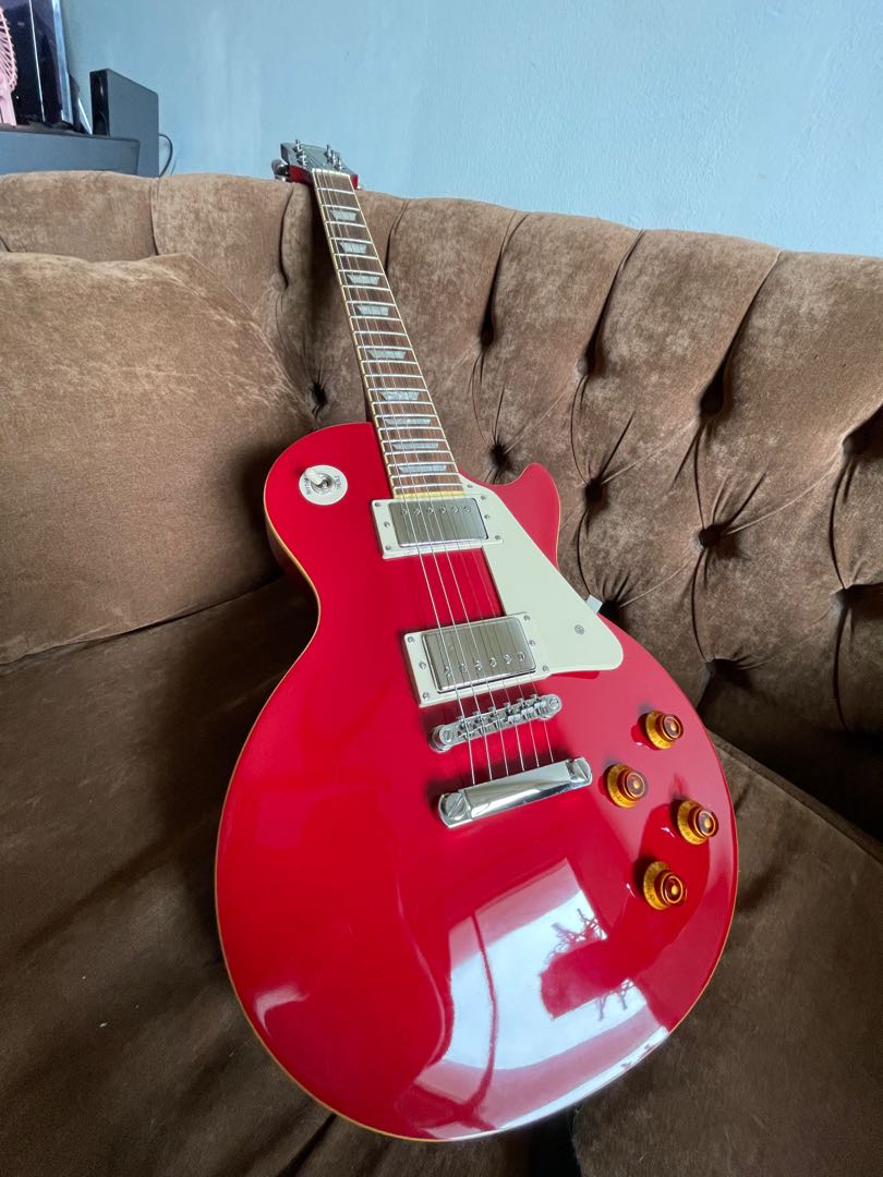 Epiphone les paul cardinal red store
