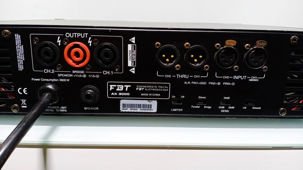 FBT AX3000 Amplifier, Audio, Soundbars, Speakers & Amplifiers on Carousell