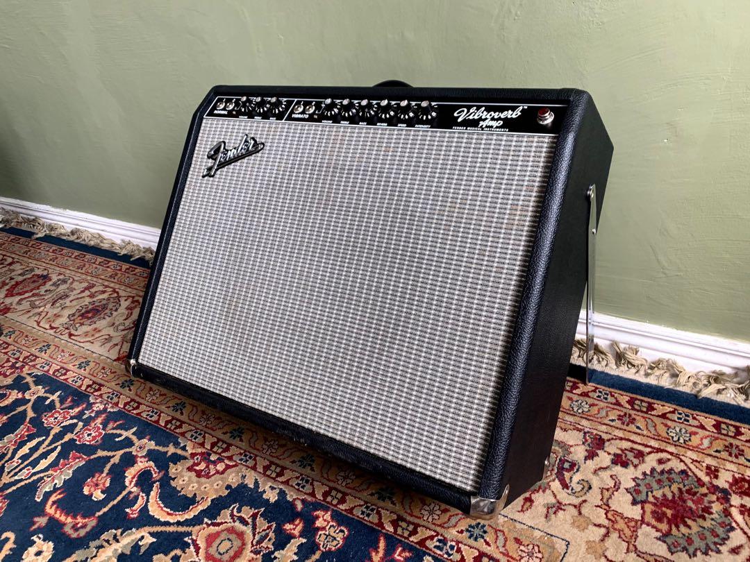 Fender ’64 Vibroverb Custom Reissue 1x15 USA Handwired Blackface Amp