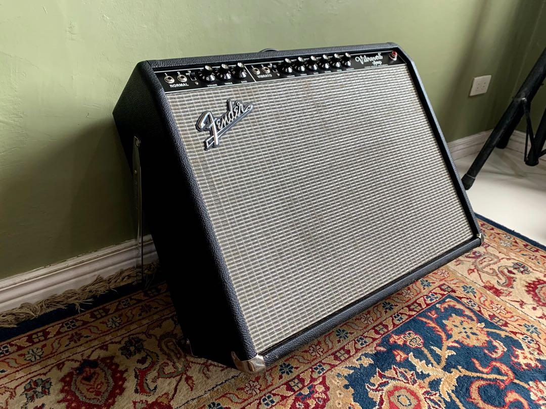 Fender ’64 Vibroverb Custom Reissue 1x15 USA Handwired Blackface Amp