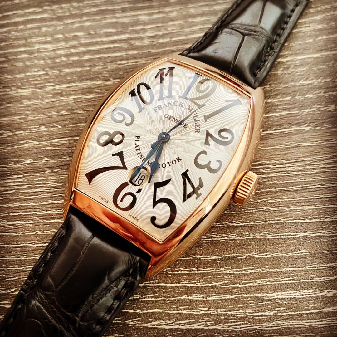 Franck muller cintree curvex rose gold sale