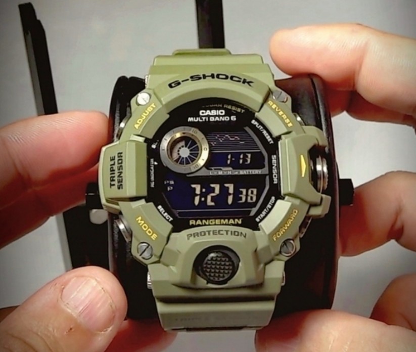 G shock Rangeman Olive Green Men s Fashion Watches Accessories