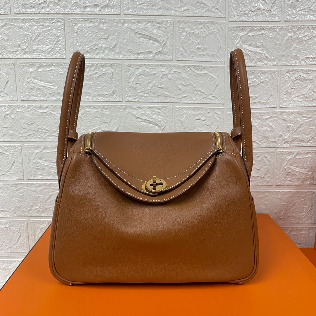 Hermes Lindy 26 gold Evercolor Carousell