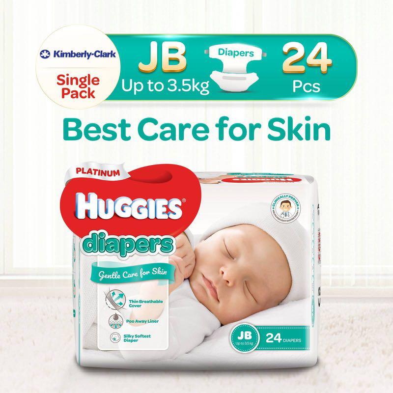 Huggies platinum justborn JB diapers up to 3.5 kg Babies Kids