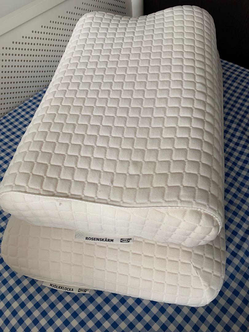IKEA pillow MJOLKKLOCKA, Furniture & Home Living, Furniture, Bed Frames
