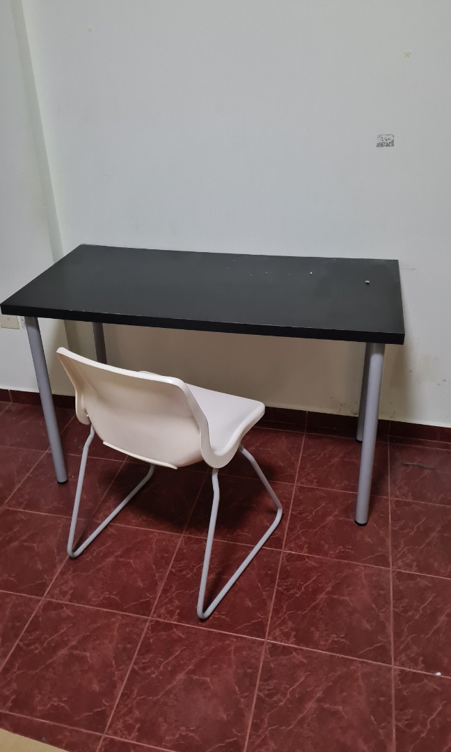 Ikea study table and chair set, Furniture & Home Living, Furniture, Tables & Sets on Carousell