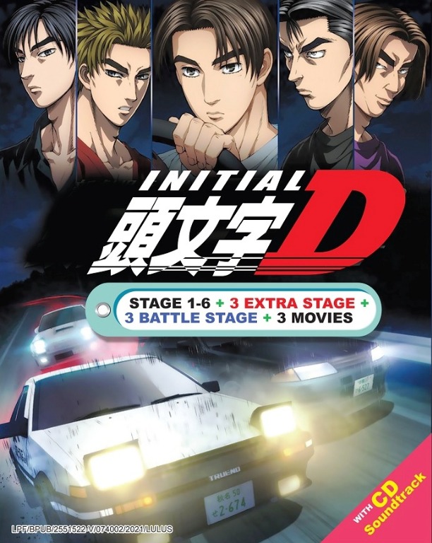 Initial D 頭文字D Complete Box Set Stage 1-6 + 3 Extra Stage + 3 