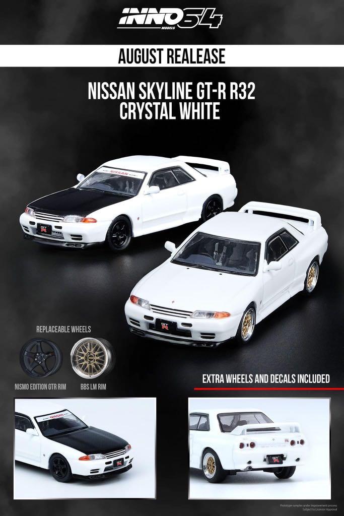 Inno64 Nissan R32 Gtr White 興趣及遊戲 收藏品及紀念品 明星周邊 Carousell